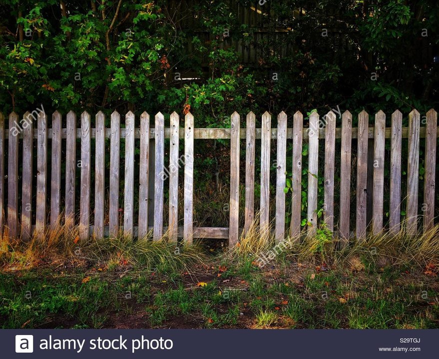 sticks-missing-on-wooden-fence-S29TGJ.jpg